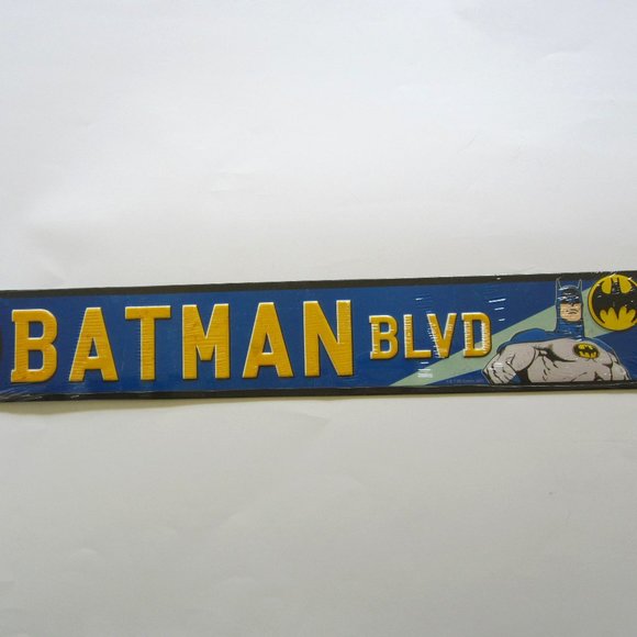 Batman Blvd DC Comics Metal Sign Wall Decor